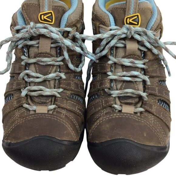 Keen Voyageur Low Top Womens 7 Waterproof Lace Leather Mesh Hiking Shoes - Picture 3 of 11